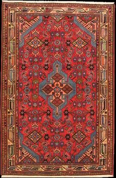 Hamadan - Teppich aus Orient,  Schurwolle, Größe: 101x154cm Sonderpreis: € 229,-