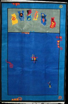 Alark-Design - Teppich aus Tibet,  Schurwolle, Größe: 178x268cm Sonderpreis: € 526,-