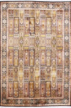 Kashmir-Seide - Teppich aus Kashmir,  Natur-Seide, Größe: 169x243cm Sonderpreis: € 3.010,-