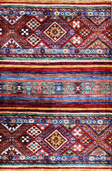 Gabbeh-Loribaff - Teppich aus Afghanistan ,  Ghazniwolle, Größe: 80x118cm Sonderpreis: € 470,-