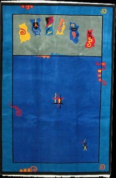 Alark-Design - Teppich aus Tibet,  Schurwolle, Größe: 178x268cm Sonderpreis: € 526,-