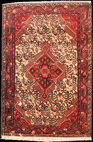 Hamadan - Teppich aus Orient,  Schurwolle, Größe: 86x124cm Sonderpreis: € 185,-