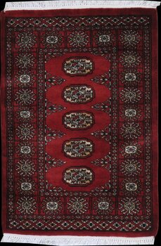 Bochara - Teppich aus Pakistan,  Schurwolle, Größe: 66x96cm Sonderpreis: € 93,-