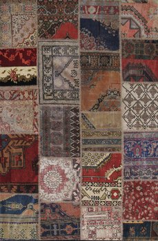 Patchwork - Teppich aus Tuerkei,  Schurwolle, Größe: 201x301cm Sonderpreis: € 1.506,-