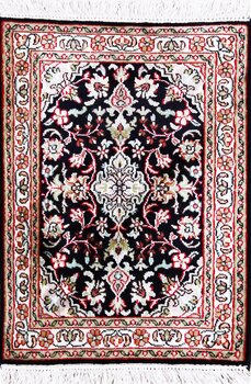 Kashmir-Seide - Teppich aus Kashmir,  Natur-Seide, Größe: 47x64cm Sonderpreis: € 221,-