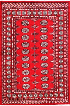 Bochara - Teppich aus Pakistan,  Schurwolle, Größe: 127x190cm Sonderpreis: € 506,-