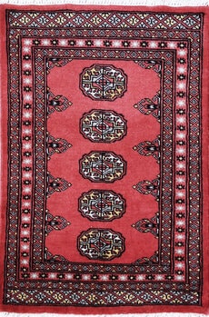 Bochara - Teppich aus Pakistan,  Schurwolle, Größe: 67x97cm Sonderpreis: € 136,-