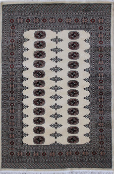 Bochara - Teppich aus Pakistan,  Schurwolle, Größe: 126x187cm Sonderpreis: € 494,-
