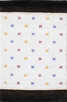 Gabbeh-Jumbo - Teppich aus Indien,  Schurwolle, Größe: 81x121cm Sonderpreis: € 103,-