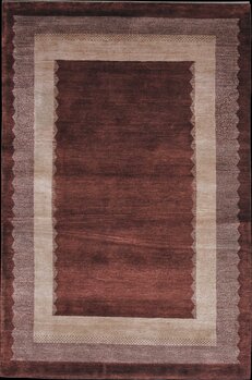 Gabbeh-Loribaff - Teppich aus Indien,  Bambus Seide, Größe: 124x183cm Sonderpreis: € 553,-