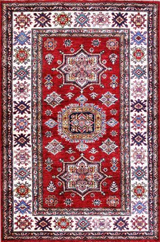 Kazak Exklusiv - Teppich aus Afghanistan ,  Ghazniwolle, Größe: 102x150cm Sonderpreis: € 601,-