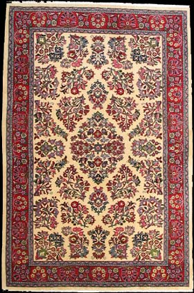 Sarough - Teppich aus Orient,  Schurwolle, Größe: 139x209cm Sonderpreis: € 655,-