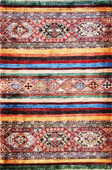 Gabbeh-Loribaff - Teppich aus Afghanistan ,  Ghazniwolle, Größe: 87x125cm Sonderpreis: € 541,-