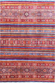 Gabbeh-Loribaff - Teppich aus Afghanistan ,  Ghazniwolle, Größe: 211x297cm Sonderpreis: € 3.118,-