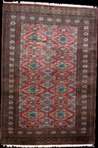 Jaldar - Teppich aus Pakistan,  Schafwolle/Seide, Größe: 174x251cm Sonderpreis: € 699,-