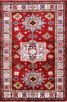 Kazak Exklusiv - Teppich aus Afghanistan ,  Ghazniwolle, Größe: 104x142cm Sonderpreis: € 580,-