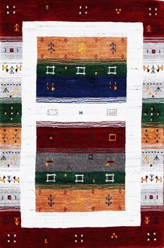 Gabbeh-Loom - Teppich aus Indien,  Schurwolle, Größe: 83x126cm Sonderpreis: € 219,-