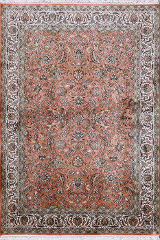 Kashmir-Seide - Teppich aus Kashmir,  Natur-Seide, Größe: 126x183cm Sonderpreis: € 1.690,-