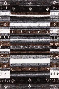 Gabbeh-Loribaff - Teppich aus Indien,  Schurwolle, Größe: 65x97cm Sonderpreis: € 132,-