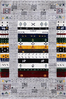 Gabbeh-Loom - Teppich aus Indien,  Schurwolle, Größe: 64x93cm Sonderpreis: € 125,-