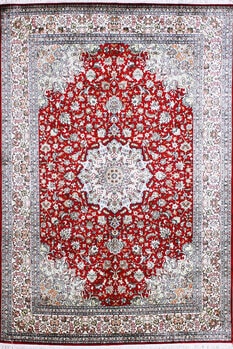 Kashmir-Seide - Teppich aus Kashmir,  Natur-Seide, Größe: 173x244cm Sonderpreis: € 3.094,-