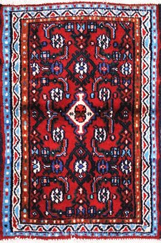 Hamadan - Teppich aus Orient,  Schurwolle, Größe: 61x91cm Sonderpreis: € 102,-
