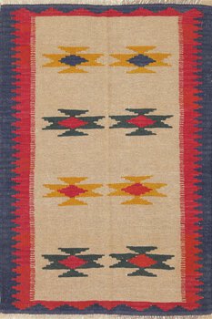 Kelim - Teppich aus Orient,  Schurwolle, Größe: 99x151cm Sonderpreis: € 118,-
