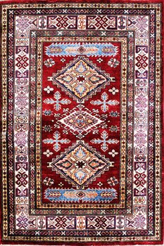 Kazak Exklusiv - Teppich aus Afghanistan ,  Ghazniwolle, Größe: 104x149cm Sonderpreis: € 609,-