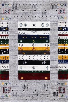 Gabbeh-Loom - Teppich aus Indien,  Schurwolle, Größe: 64x93cm Sonderpreis: € 125,-