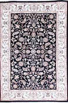 Nain - Teppich aus Indien,  Schafwolle/Seide, Größe: 124x191cm Sonderpreis: € 930,-