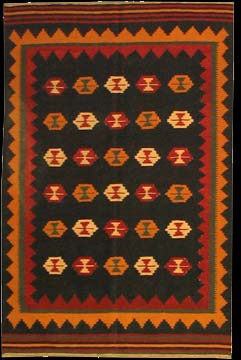 Kelim - Teppich aus Orient,  Schurwolle, Größe: 127x193cm Sonderpreis: € 245,-