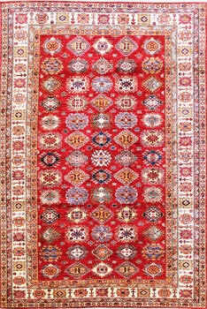 Kazak Exklusiv - Teppich aus Afghanistan ,  Ghazniwolle, Größe: 205x297cm Sonderpreis: € 2.392,-