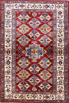 Kazak Exklusiv - Teppich aus Afghanistan ,  Ghazniwolle, Größe: 105x156cm Sonderpreis: € 643,-