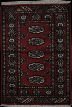 Bochara - Teppich aus Pakistan,  Schurwolle, Größe: 64x94cm Sonderpreis: € 88,-