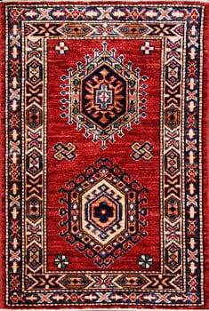 Kazak Exklusiv - Teppich aus Afghanistan ,  Ghazniwolle, Größe: 66x97cm Sonderpreis: € 252,-