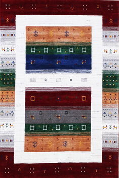 Gabbeh-Loom - Teppich aus Indien,  Schurwolle, Größe: 84x126cm Sonderpreis: € 222,-