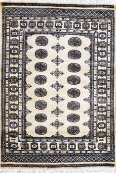 Bochara - Teppich aus Pakistan,  Schurwolle, Größe: 126x179cm Sonderpreis: € 532,-