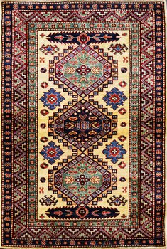 Kazak Exklusiv - Teppich aus Afghanistan ,  Ghazniwolle, Größe: 101x147cm Sonderpreis: € 583,-