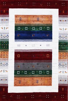 Gabbeh-Loom - Teppich aus Indien,  Schurwolle, Größe: 83x126cm Sonderpreis: € 219,-