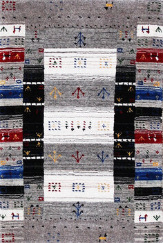 Gabbeh-Loom - Teppich aus Indien,  Schurwolle, Größe: 64x91cm Sonderpreis: € 122,-