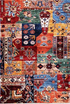Gabbeh-Loribaff - Teppich aus Afghanistan ,  Ghazniwolle, Größe: 108x153cm Sonderpreis: € 822,-