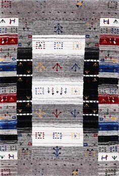 Gabbeh-Loom - Teppich aus Indien,  Schurwolle, Größe: 64x93cm Sonderpreis: € 125,-