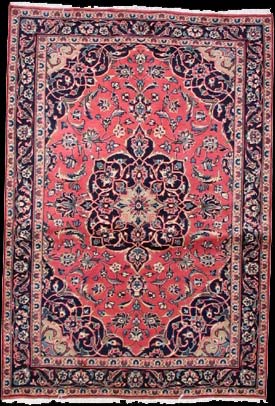 Keschan - Teppich aus Orient,  Schurwolle, Größe: 141x204cm Sonderpreis: € 573,-