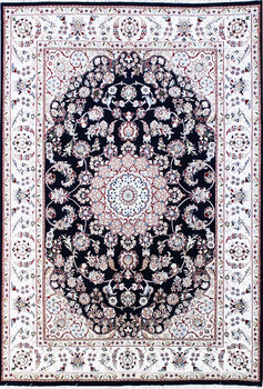 Nain - Teppich aus Indien,  Schafwolle/Seide, Größe: 177x247cm Sonderpreis: € 1.718,-