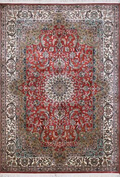 Kashmir-Seide - Teppich aus Kashmir,  Natur-Seide, Größe: 154x223cm Sonderpreis: € 2.517,-