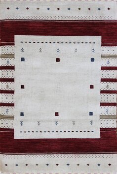 Gabbeh-Loom - Teppich aus Indien,  Schurwolle, Größe: 128x182cm Sonderpreis: € 489,-