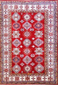 Kazak Exklusiv - Teppich aus Afghanistan ,  Ghazniwolle, Größe: 180x252cm Sonderpreis: € 1.782,-