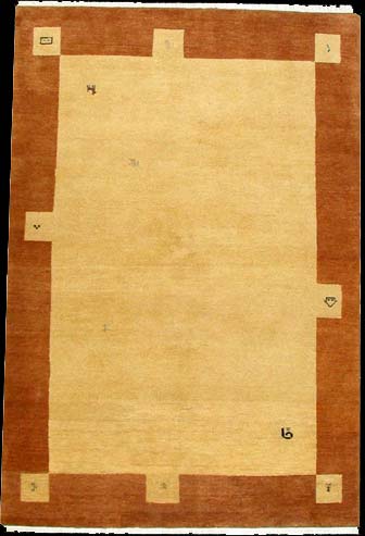 Gabbeh-Jumbo - Teppich aus Indien,  Schurwolle, Größe: 167x242cm Sonderpreis: € 425,-