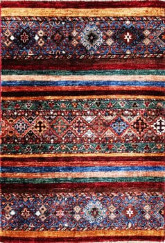Gabbeh-Loribaff - Teppich aus Afghanistan ,  Ghazniwolle, Größe: 73x109cm Sonderpreis: € 396,-