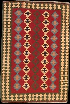 Kelim - Teppich aus Orient,  Schurwolle, Größe: 105x153cm Sonderpreis: € 160,-